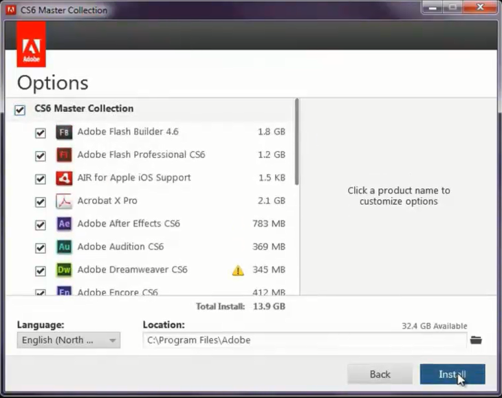 Adobe cs6 master collection license key download